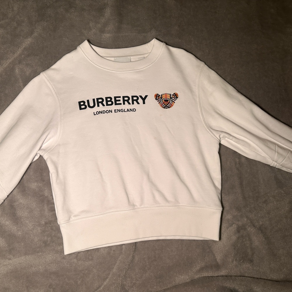 Authentic kids Burberry sweat shirt , SIZE 10Y